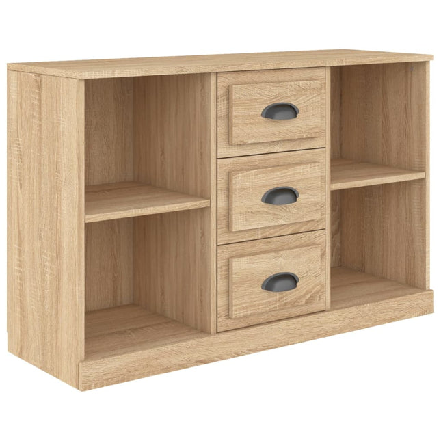 skænk 104,5x35,5x67,5 cm konstrueret træ sonoma-eg