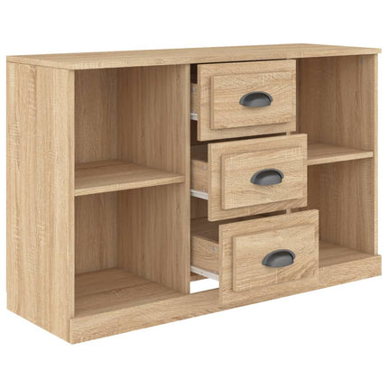 skænk 104,5x35,5x67,5 cm konstrueret træ sonoma-eg