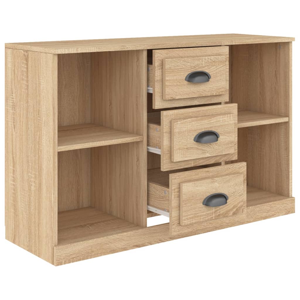 skænk 104,5x35,5x67,5 cm konstrueret træ sonoma-eg