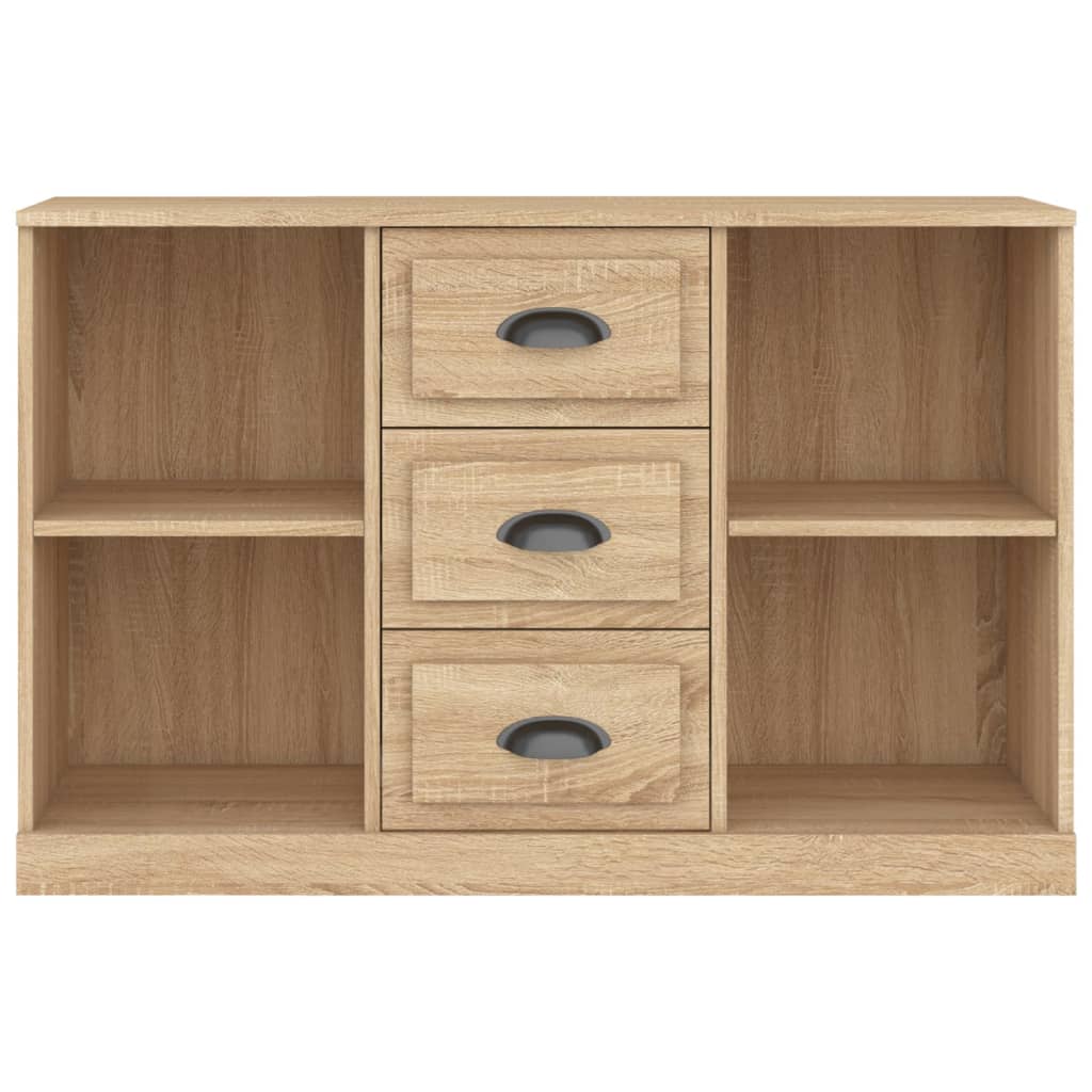 skænk 104,5x35,5x67,5 cm konstrueret træ sonoma-eg