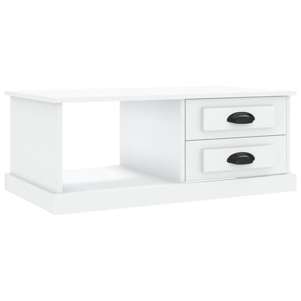 sofabord 90x50x35 cm konstrueret træ hvid