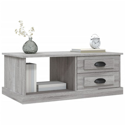 sofabord 90x50x35 cm konstrueret træ grå sonoma-eg
