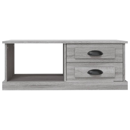 sofabord 90x50x35 cm konstrueret træ grå sonoma-eg