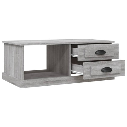 sofabord 90x50x35 cm konstrueret træ grå sonoma-eg