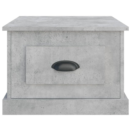 sofabord 50x50x35 cm konstrueret træ betongrå