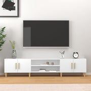 TV-skab hvid 180x31,5x40 cm konstrueret træ