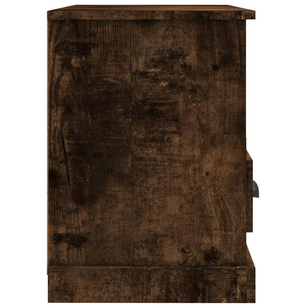 tv-bord 80x35x50 cm konstrueret træ røget egetræsfarve