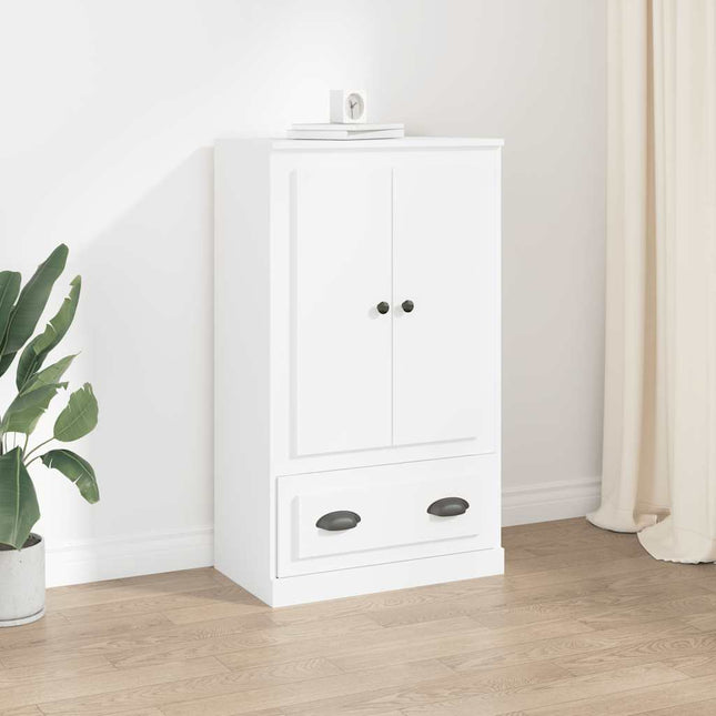 skænk 60x35,5x103,5 cm konstrueret træ hvid