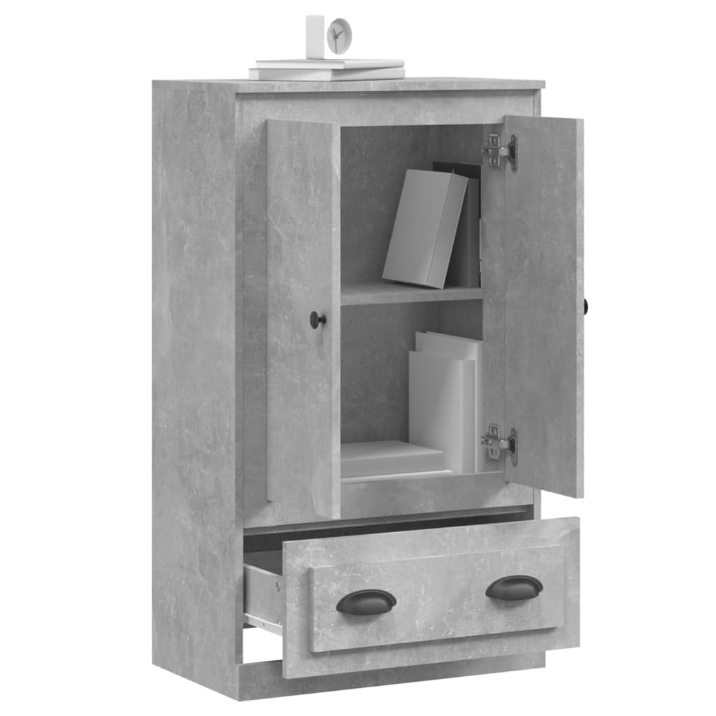 skænk 60x35,5x103,5 cm konstrueret træ betongrå
