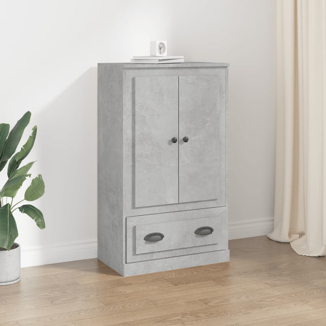 skænk 60x35,5x103,5 cm konstrueret træ betongrå