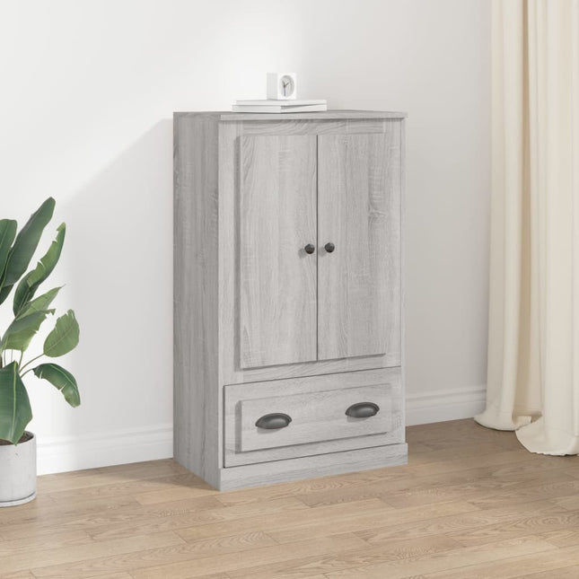 skænk 60x35,5x103,5 cm konstrueret træ grå sonoma-eg