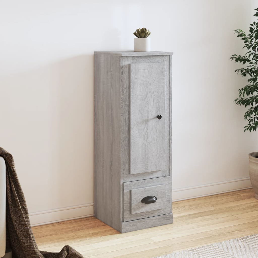 skab 36x35,5x103,5 cm konstrueret træ grå sonoma-eg