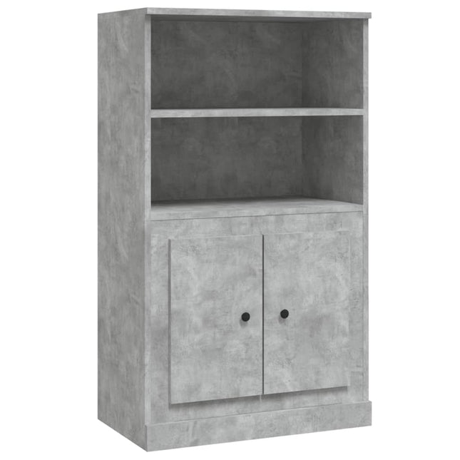 skænk 60x35,5x103,5 cm konstrueret træ betongrå