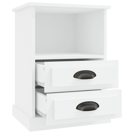 sengebord 43x36x60 cm hvid
