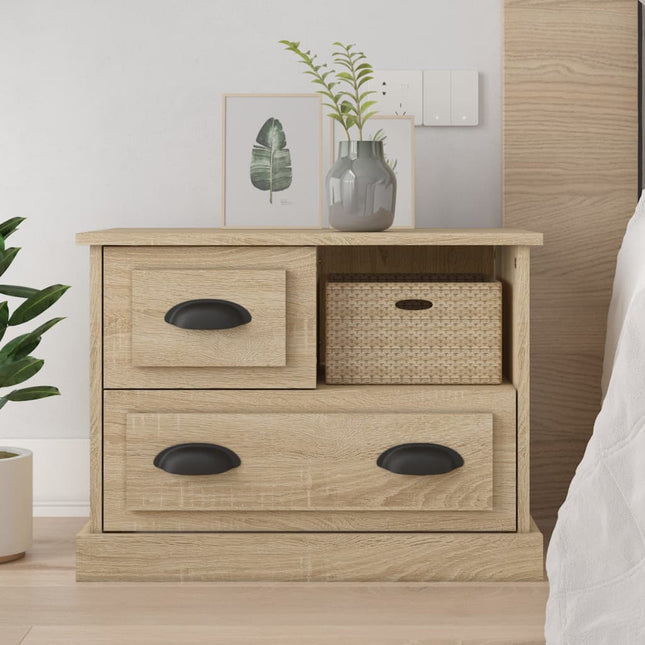 sengebord 60x39x45 cm sonoma-eg