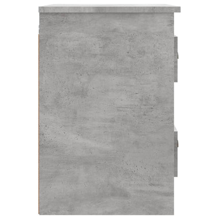 væghængte sengeborde 2 stk. 41,5x36x53 cm betongrå