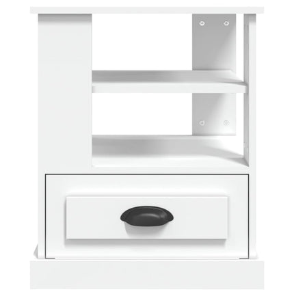 sidebord 50x50x60 cm konstrueret træ hvid