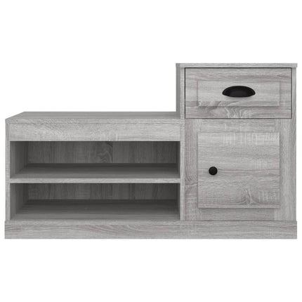 skoskab 100x42x60 cm konstrueret træ grå sonoma-eg