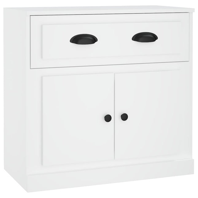 skænk 70x35,5x67,5 cm konstrueret træ hvid