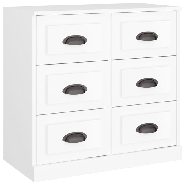 skænk 70x35,5x67,5 cm konstrueret træ hvid