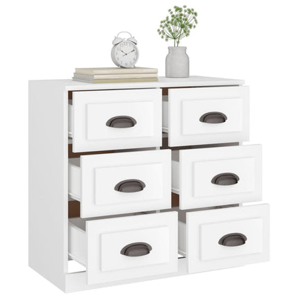 skænk 70x35,5x67,5 cm konstrueret træ hvid