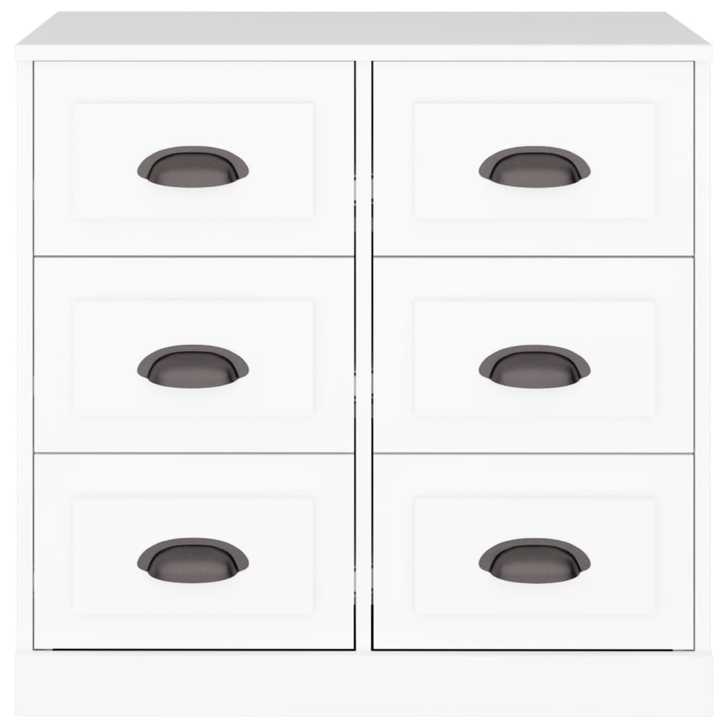 skænk 70x35,5x67,5 cm konstrueret træ hvid