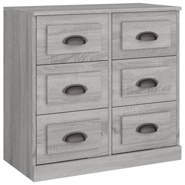 skænk 70x35,5x67,5 cm konstrueret træ grå sonoma-eg