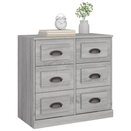 skænk 70x35,5x67,5 cm konstrueret træ grå sonoma-eg