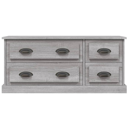 tv-bord 100x35,5x45 cm konstrueret træ grå sonoma-eg