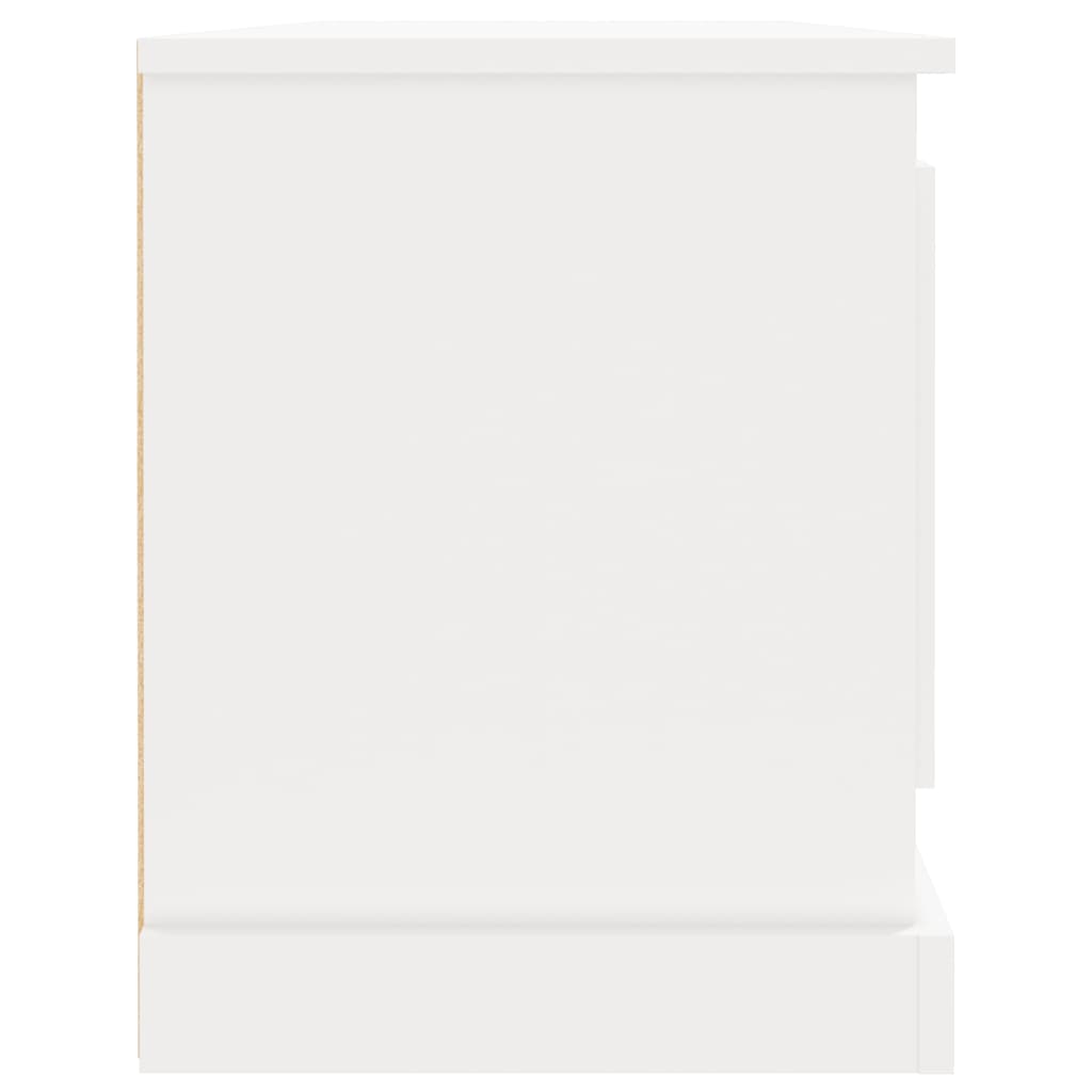 tv-bord 100x35,5x45 cm konstrueret træ hvid