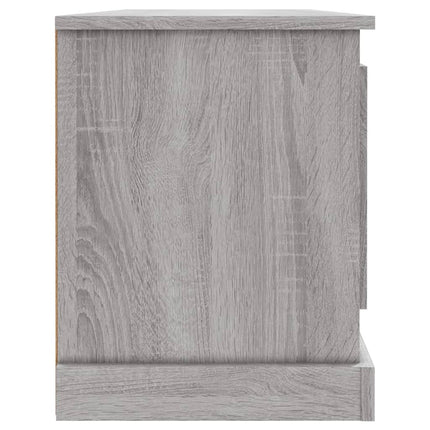 tv-bord 100x35,5x45 cm konstrueret træ grå sonoma-eg