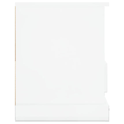 tv-bord 93x35,5x45 cm konstrueret træ hvid højglans
