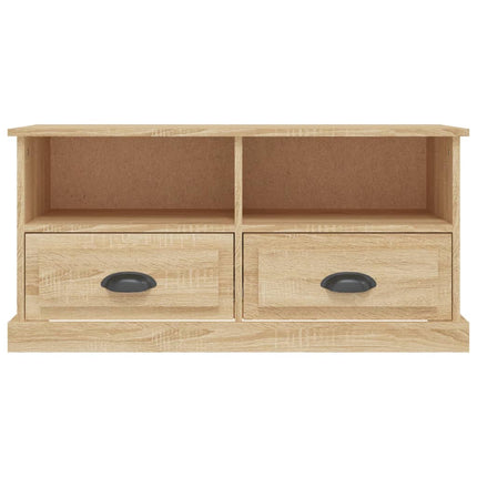 tv-bord 93x35,5x45 cm konstrueret træ sonoma-eg