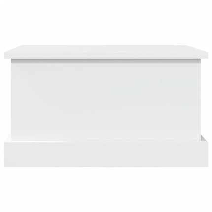 opbevaringskasse hvid 50x30x28 cm konstrueret træ