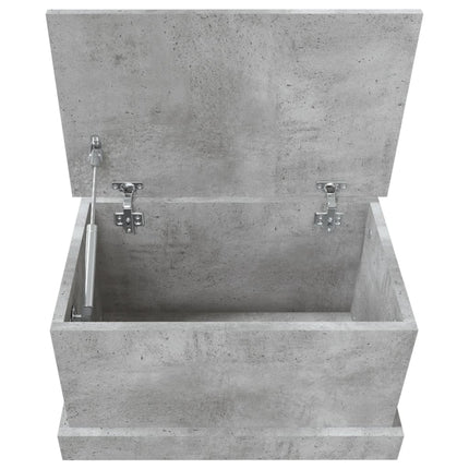 opbevaringskasse 50x30x28 cm konstrueret træ betongrå