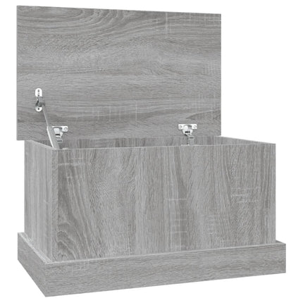 opbevaringskasse 50x30x28 cm konstrueret træ grå sonoma-eg