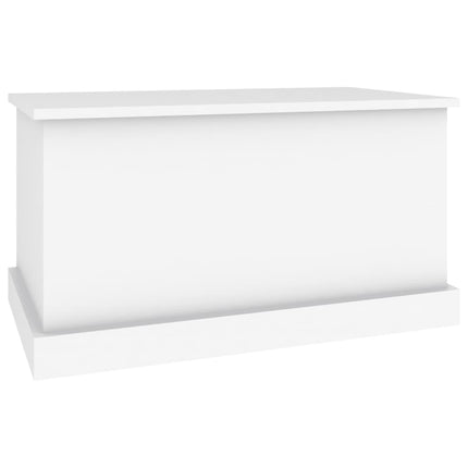 opbevaringskasse hvid 70x40x38 cm konstrueret træ