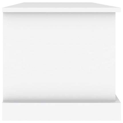 opbevaringskasse hvid 70x40x38 cm konstrueret træ