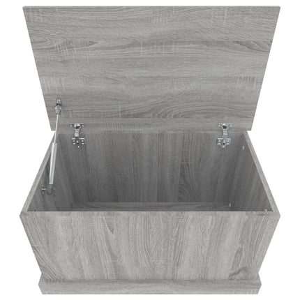 opbevaringskasse 70x40x38 cm konstrueret træ grå sonoma-eg