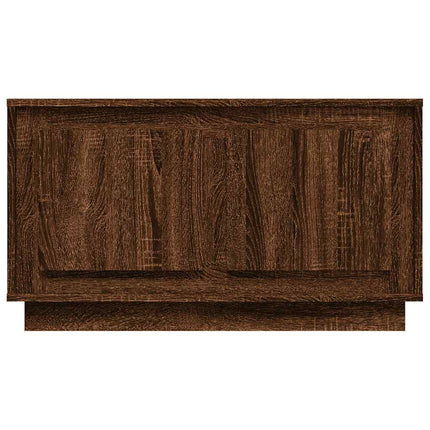 tv-bord 80x35x45 cm konstrueret træ brun egetræsfarve