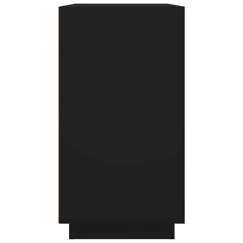 skænk 80x34x75 cm konstrueret træ sort