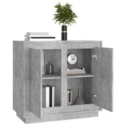 skænk 80x34x75 cm konstrueret træ betongrå