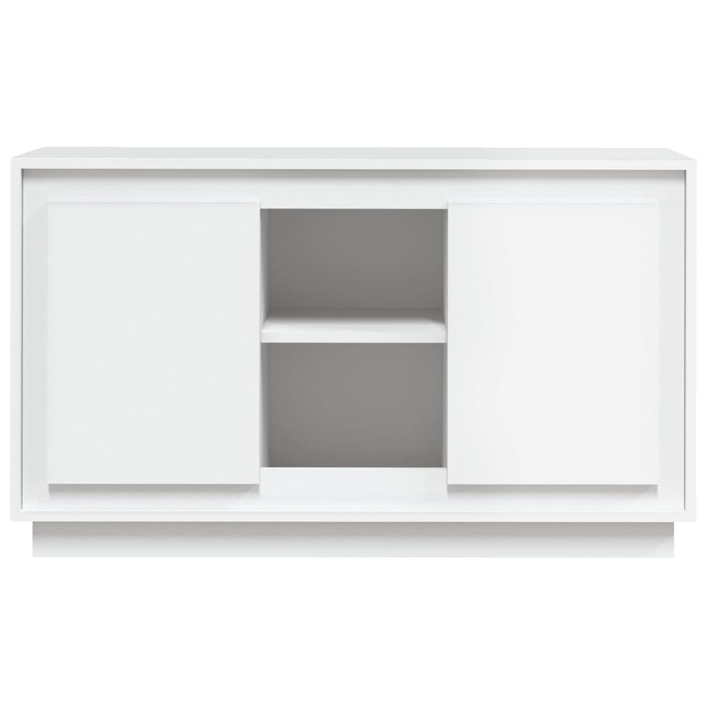 skænk 102x35x60 cm konstrueret træ hvid