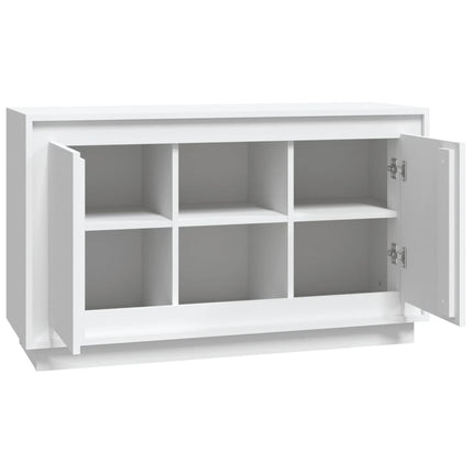 skænk 102x35x60 cm konstrueret træ hvid
