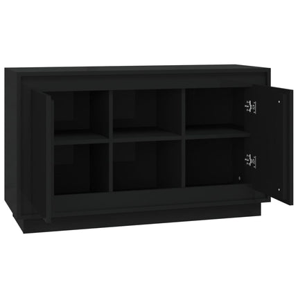 skænk 102x35x60 cm konstrueret træ sort
