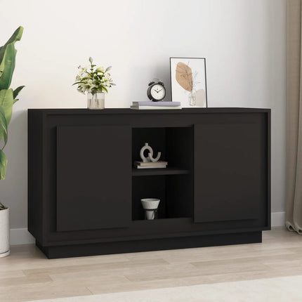 skænk 102x35x60 cm konstrueret træ sort