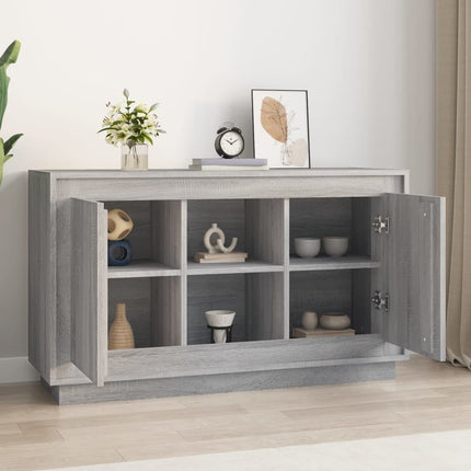 skænk 102x35x60 cm konstrueret træ grå sonoma-eg