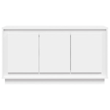 skænk 102x35x55 cm konstrueret træ hvid