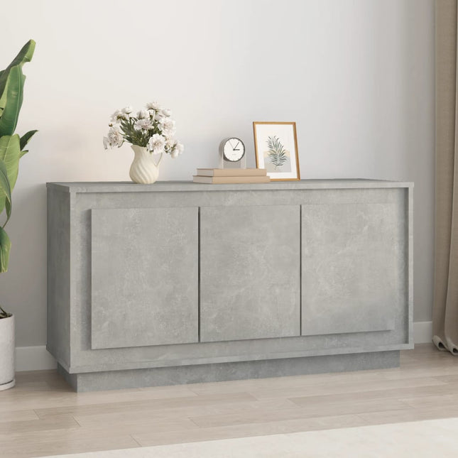 skænk 102x35x55 cm konstrueret træ betongrå