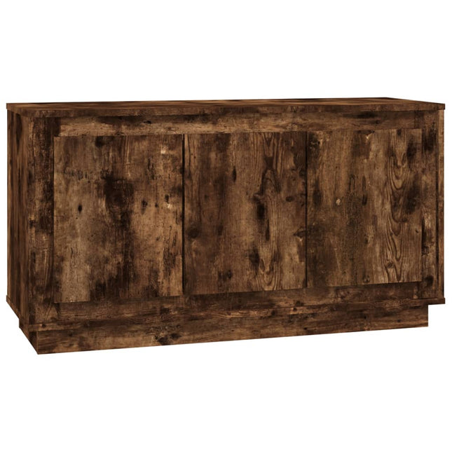 skænk 102x35x55 cm konstrueret træ røget egetræsfarve
